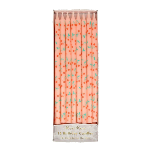 Tall Cherry Cake Candles