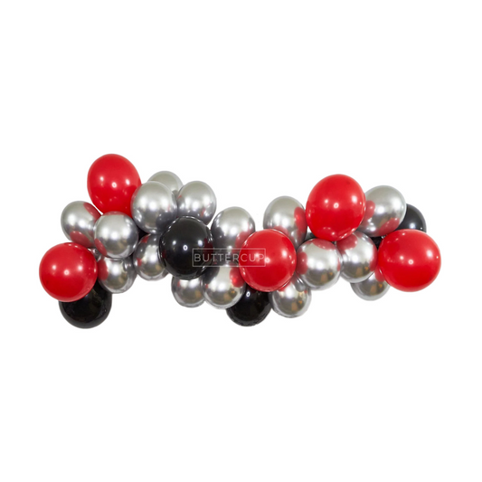 Red & Black Balloon Garland Kit