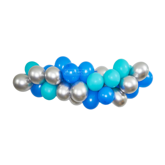 Blue & Caribbean Balloon Garland Kit