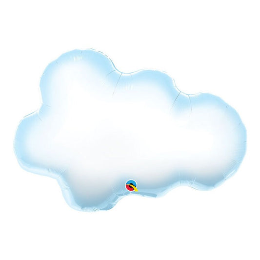 White Foil Puff Cloud Balloon