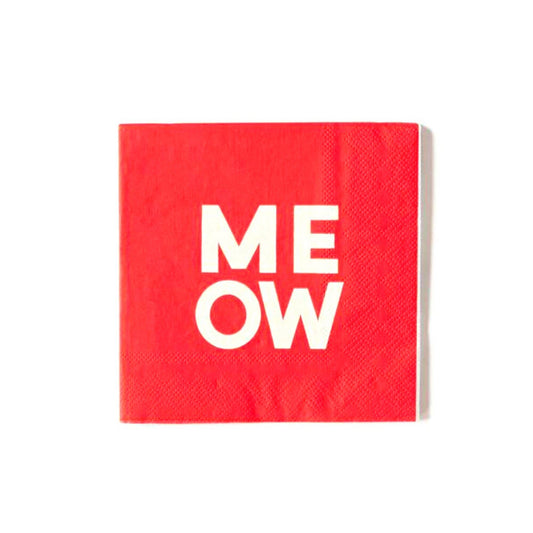 Pack of 25 Cute Kitty Cat Meow Paper Party Napkins