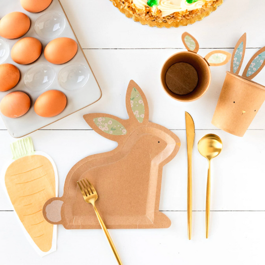 Bunny Shaped Paper Plates