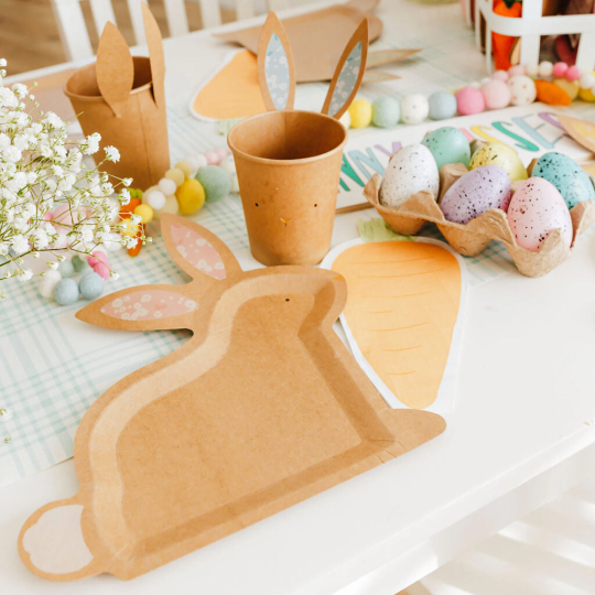 Bunny Shaped Paper Plates