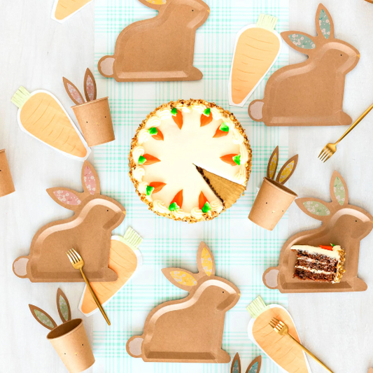 24 Carrot Shaped Napkins