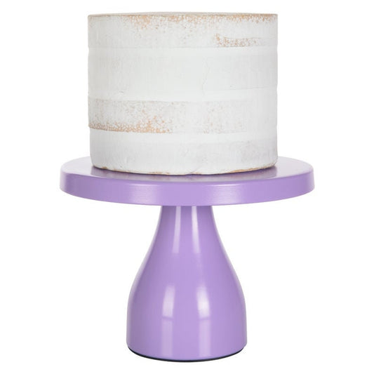 Round Modern Metal Cake Stand (Lavender Purple)