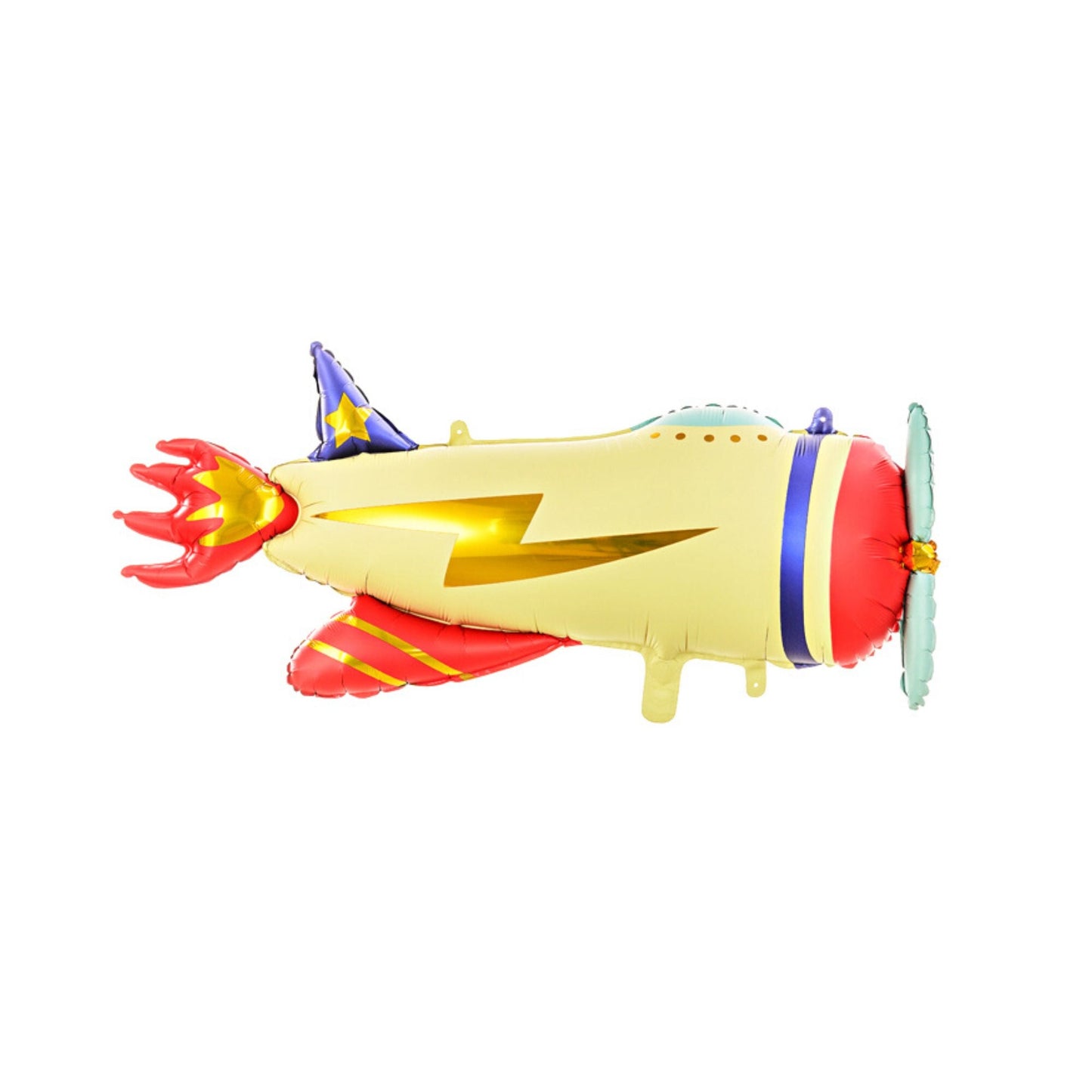 Plane Foil Balloon with Gold