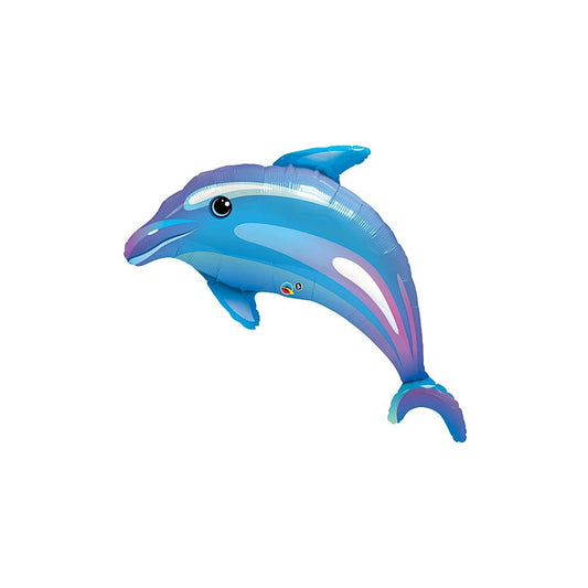 Blue Dolphin Foil Balloon