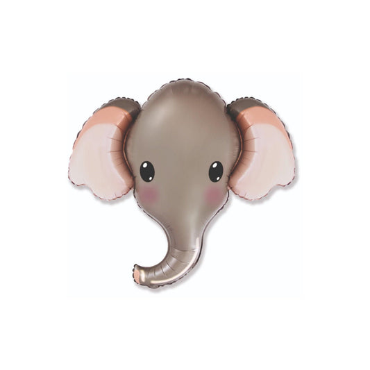 Grey Elephant Foil Balloon
