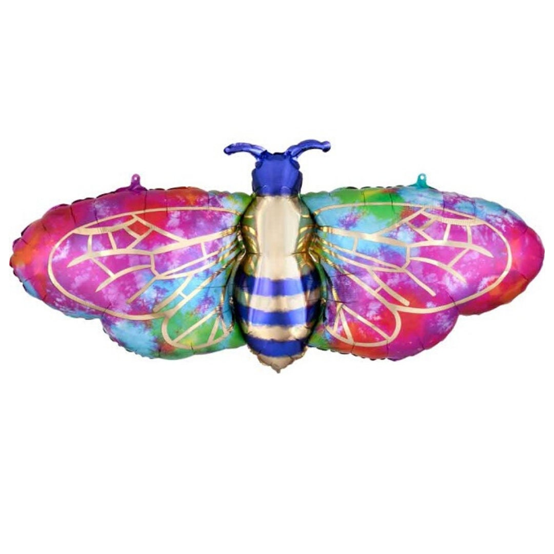 Foil Rainbow Queen Bee Balloon