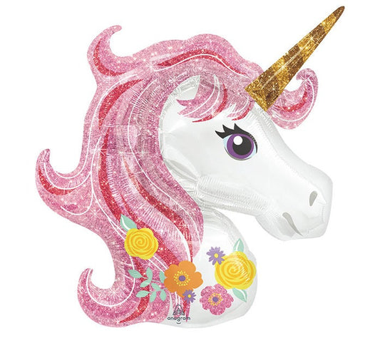 Unicorn Head Foil Balloon