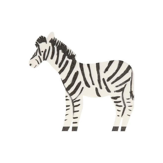 Pack of 20 Safari Party Zebra Paper Napkins