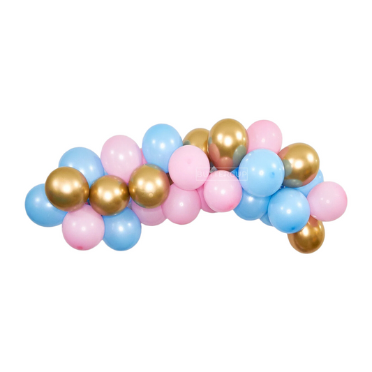Light Pink, Blue, & Gold Balloon Garland Kit
