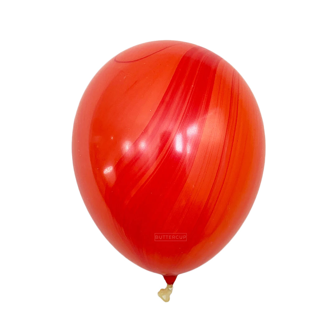 11" Red Marble Latex Balloons