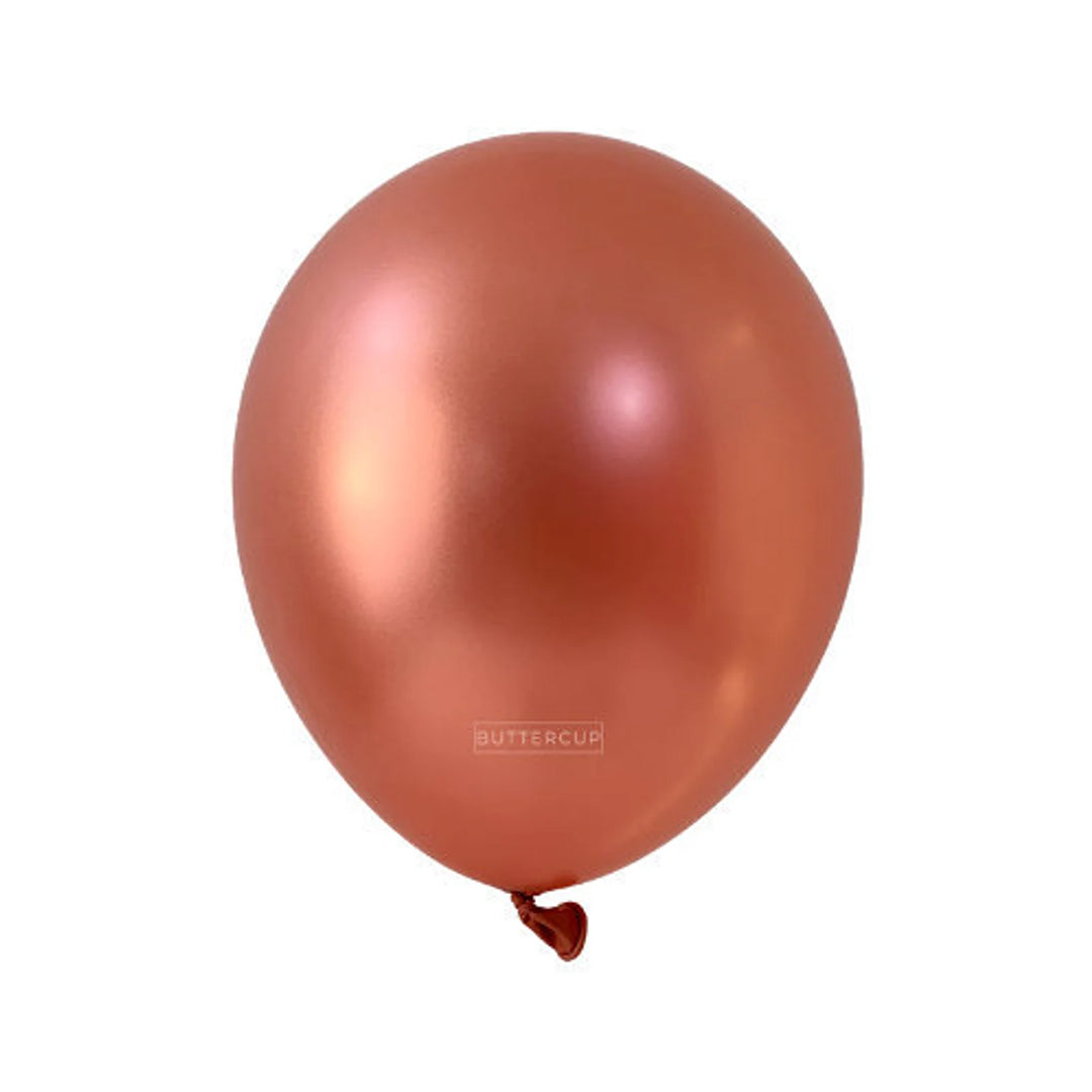 11" Rose Gold Metallic Latex Balloons