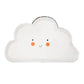 Cloud Themed Paper Plates with Silver Foil Lining