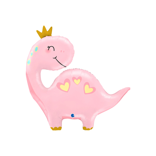 Pink Dinosaur Party Balloon