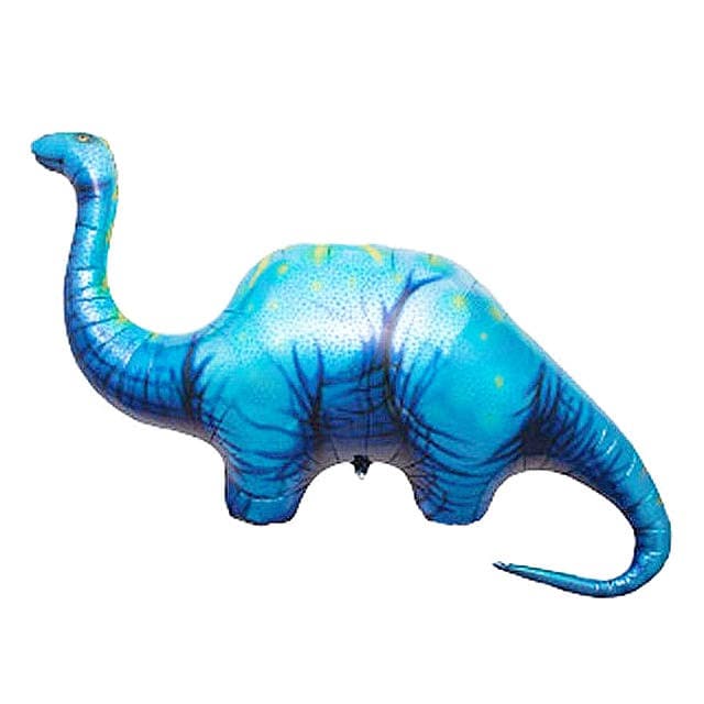 Blue Brachiosaurus Dinosaur Foil Balloon