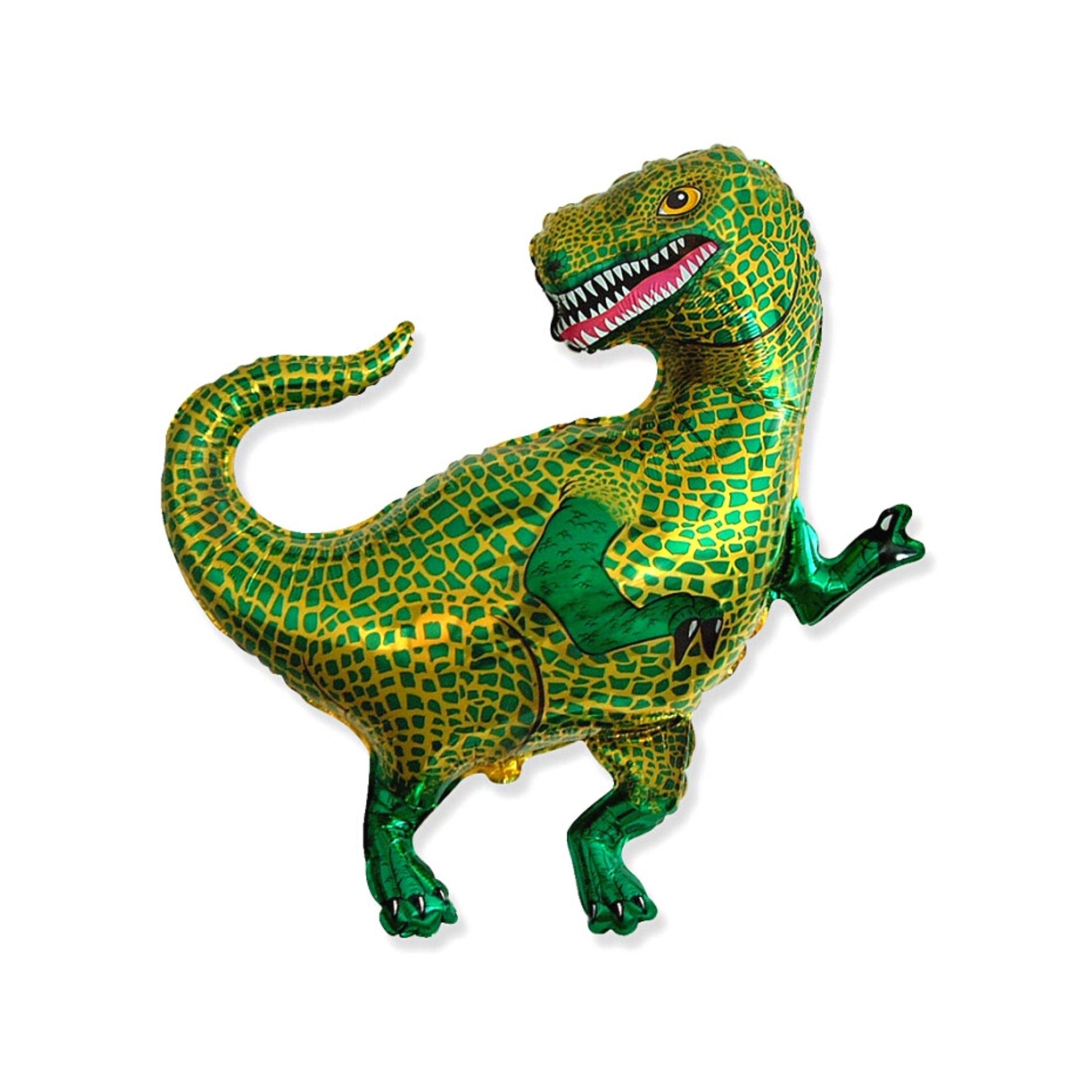 Green T-Rex Dinosaur Foil Balloon