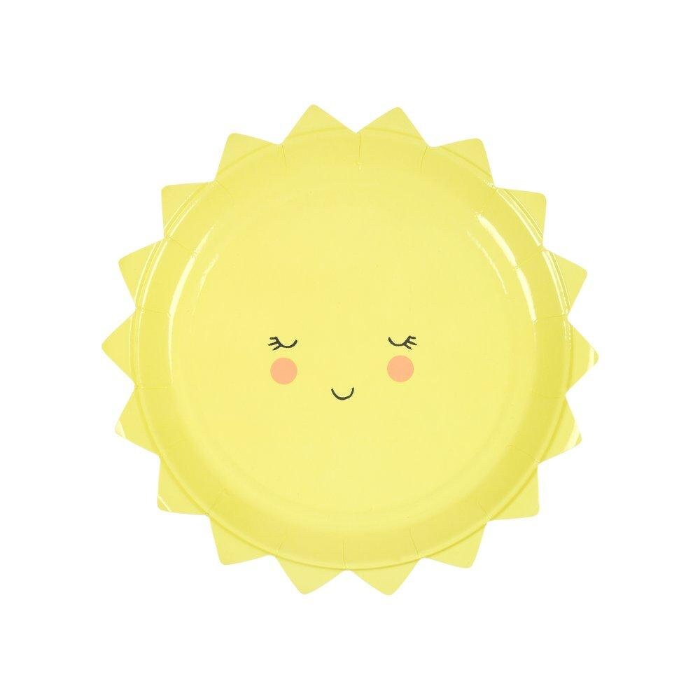 Pack of 8 Happy Sun Dessert Plates