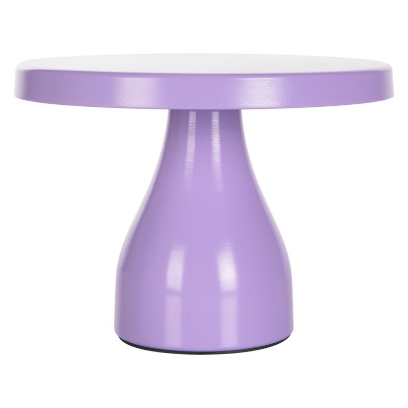 Round Modern Metal Cake Stand (Lavender Purple)