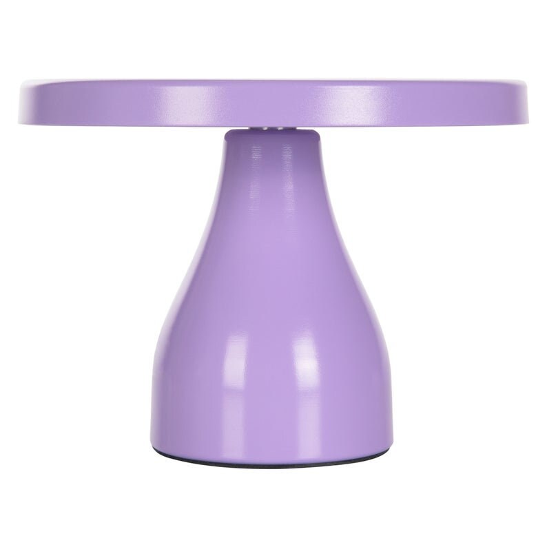 Round Modern Metal Cake Stand (Lavender Purple)