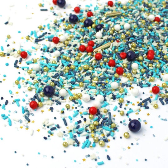 Red White & Blue Sprinkles Mix