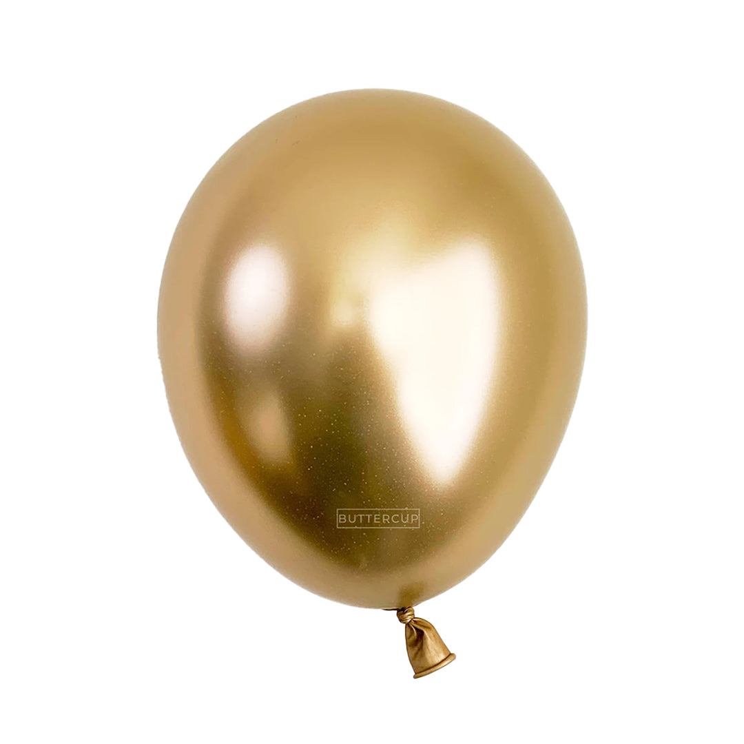 11" Chrome Gold Latex Balloons