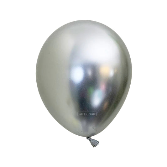 11" Chrome Silver Latex Balloons