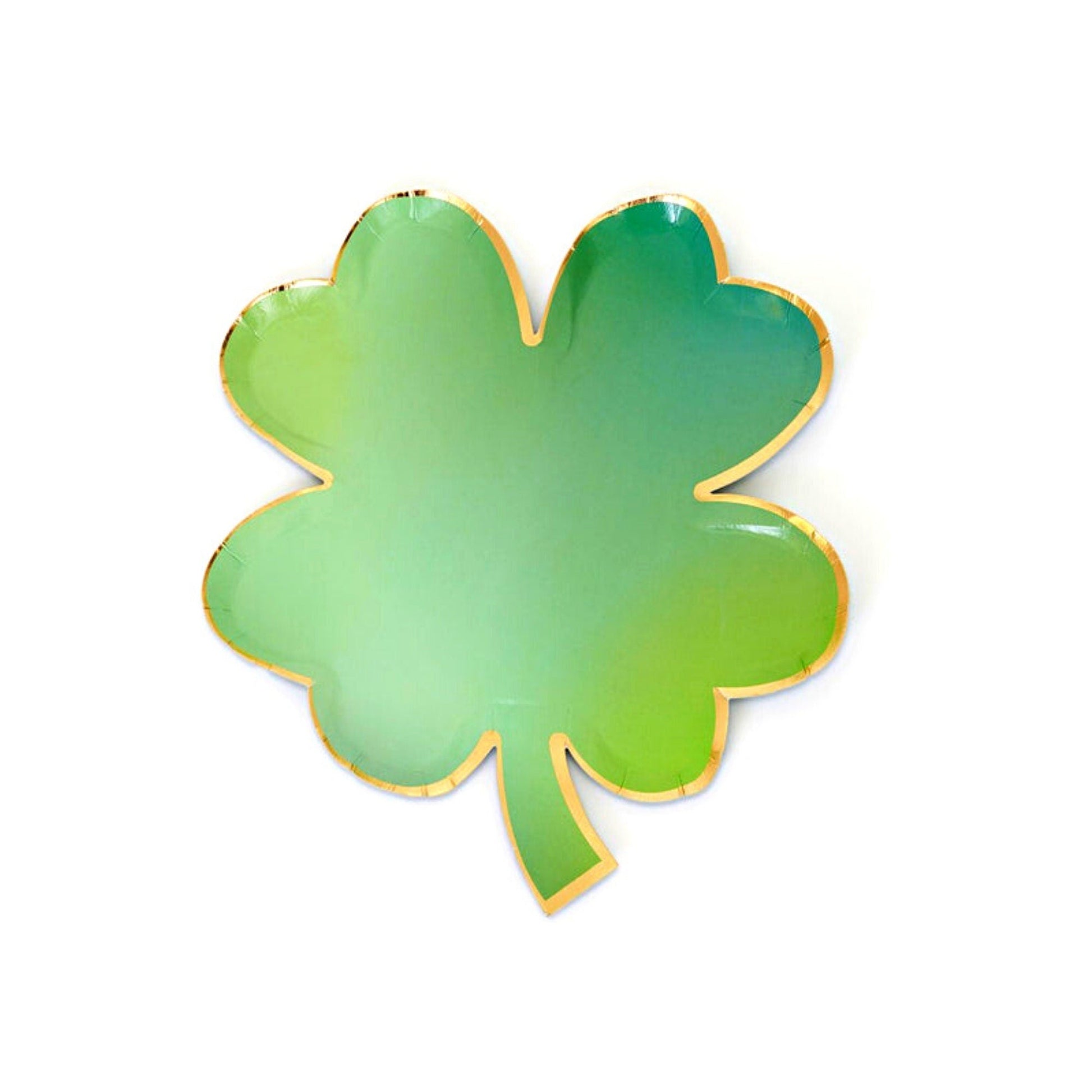 Pack of 8 St Patrick's Day Clover Leaf Plates