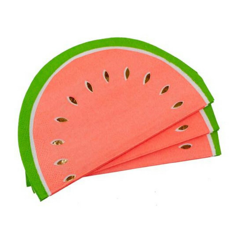 Pack of 16 Watermelon Paper Napkins